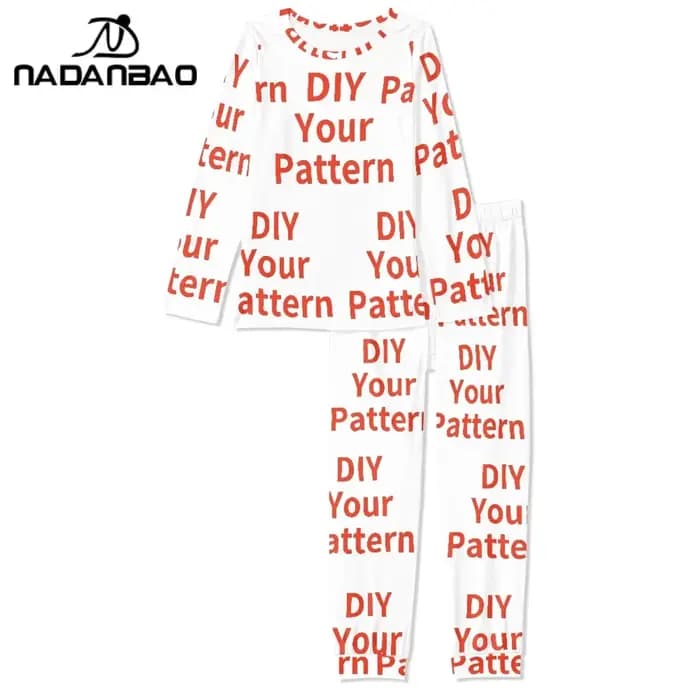 Votre Image personnalisé femmes pyjamas deux pièces ensemble bricolage