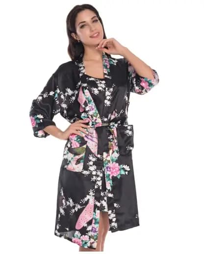 SpaRogerss-Ensemble de Robe et Camisole pour Femme, Peignoir Sexy et Noble pour Mère, Offre Spéciale