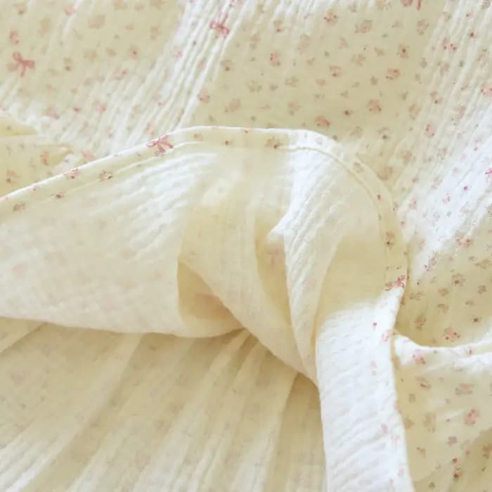 Chemise de nuit en coton fin à imprimé floral pour femme