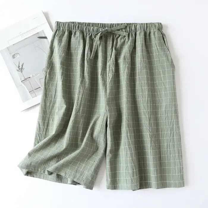 Pantalon de pyjama japonais à carreaux pour homme