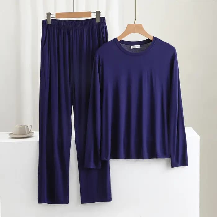 3XL-6XL hommes Pyjamas ensemble nouveau Modal à manches longues pantalon costume décontracté grande taille vêtements de