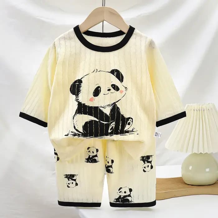 Ensemble de pyjamas en coton pour bébé garçon et fille, 2 pièces, pour l'été, pyjamas pour enfants