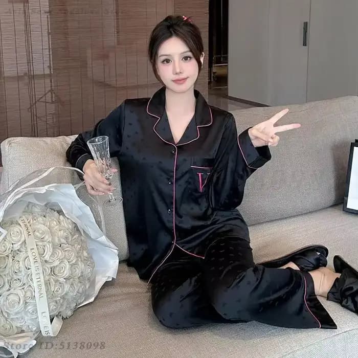 Ensemble de pyjamas College léopard pour femmes