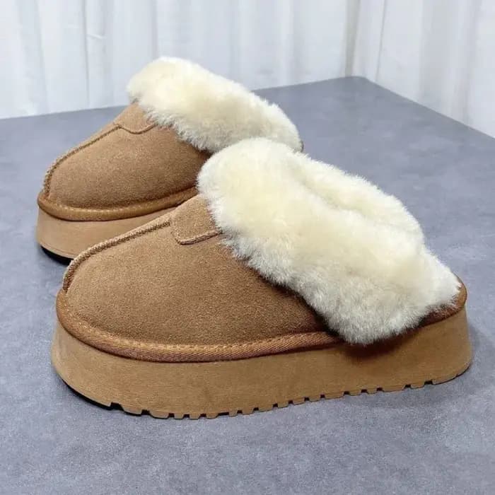 Chaussures confortables à enfiler pour femmes garder au chaud pantoufles De neige