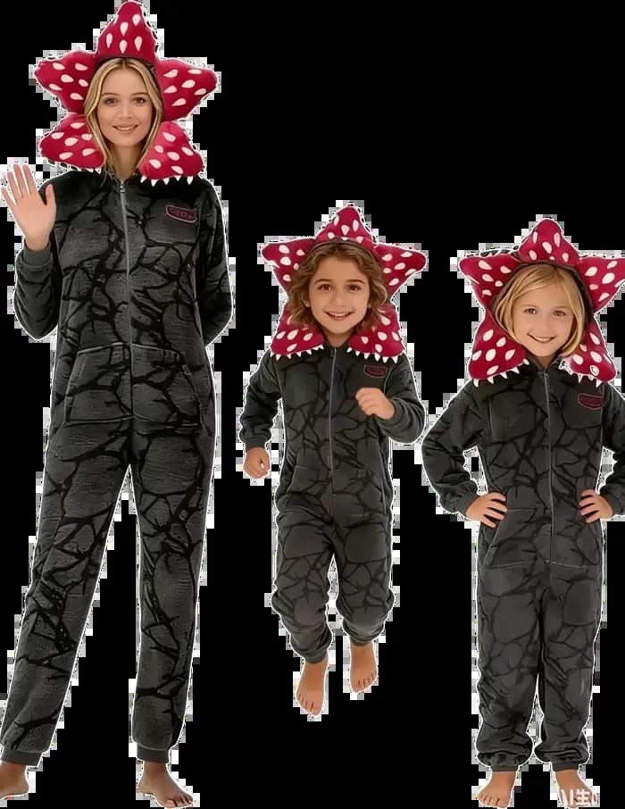 Pyjama Cannibal Flower pour femmes et hommes, costume de cosplay Demogorgon, pyjama pour enfants, ga
