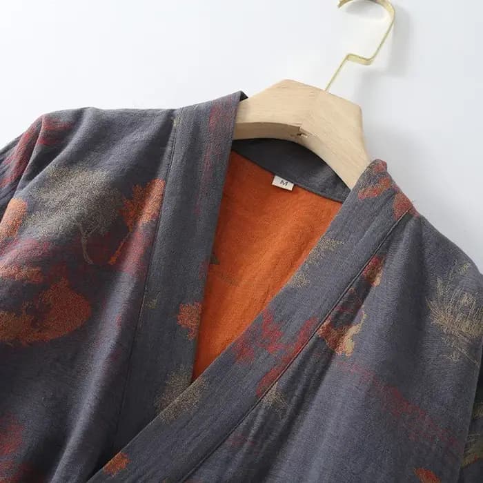 Peignoir Kimono en Coton pour Homme