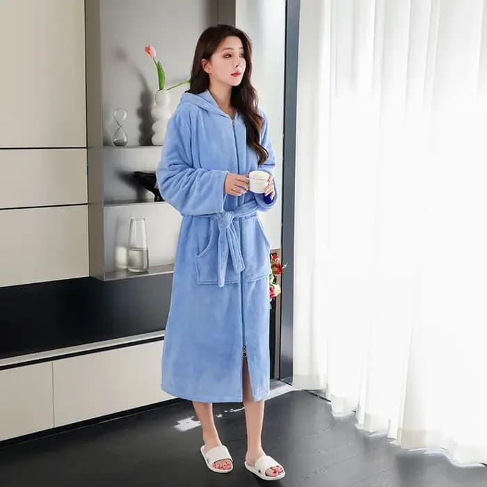 Peignoir de Glutnel Extra Long pour Femmes et Hommes Enceintes