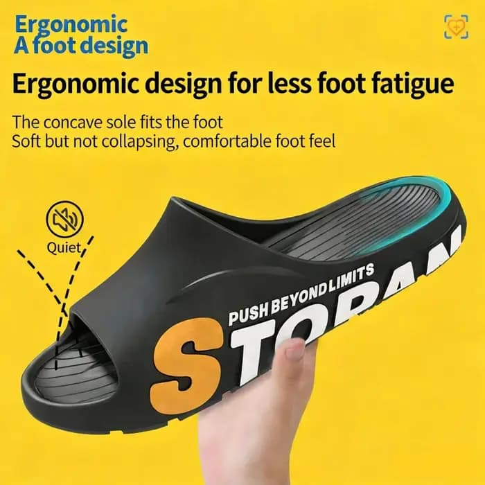 Feslishoet Claquettes de plage unies pour femmes et hommes