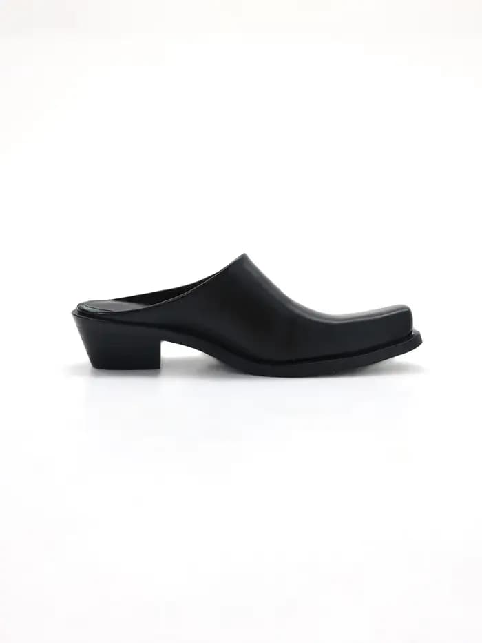 Pantoufles en cuir formelles d'affaires décontractées pour hommes et femmes, nouvelles mules d'été,