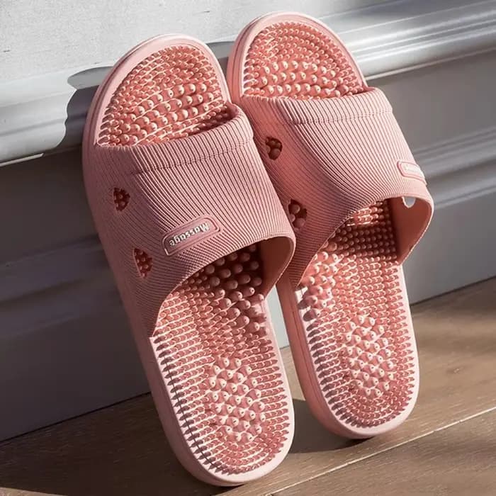 Pantoufles d'été antidérapantes de couleur unie pour hommes, matériau PVC, chaussures de Massage con