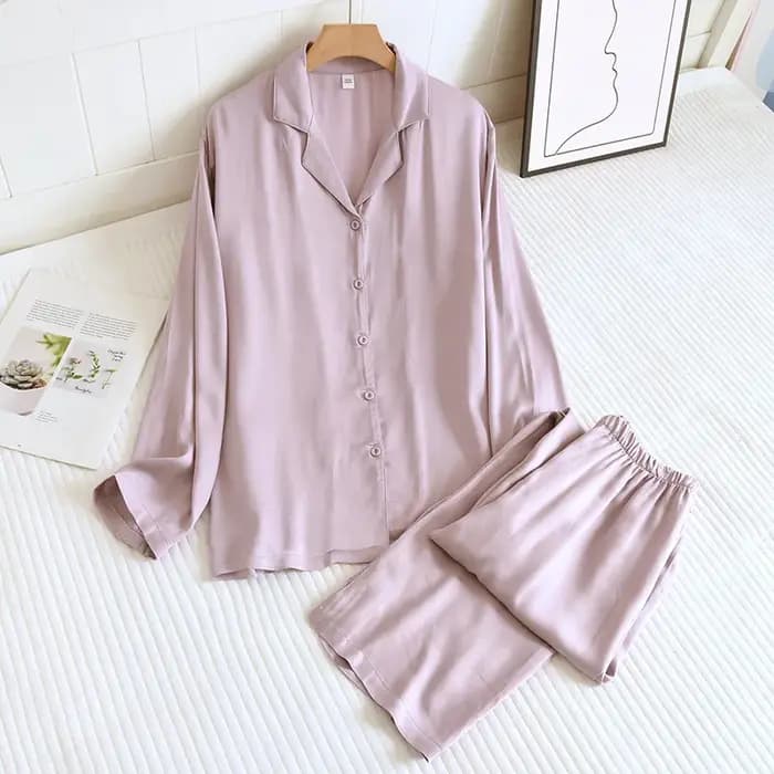 Pyjamas en coton et soie pour hommes et femmes