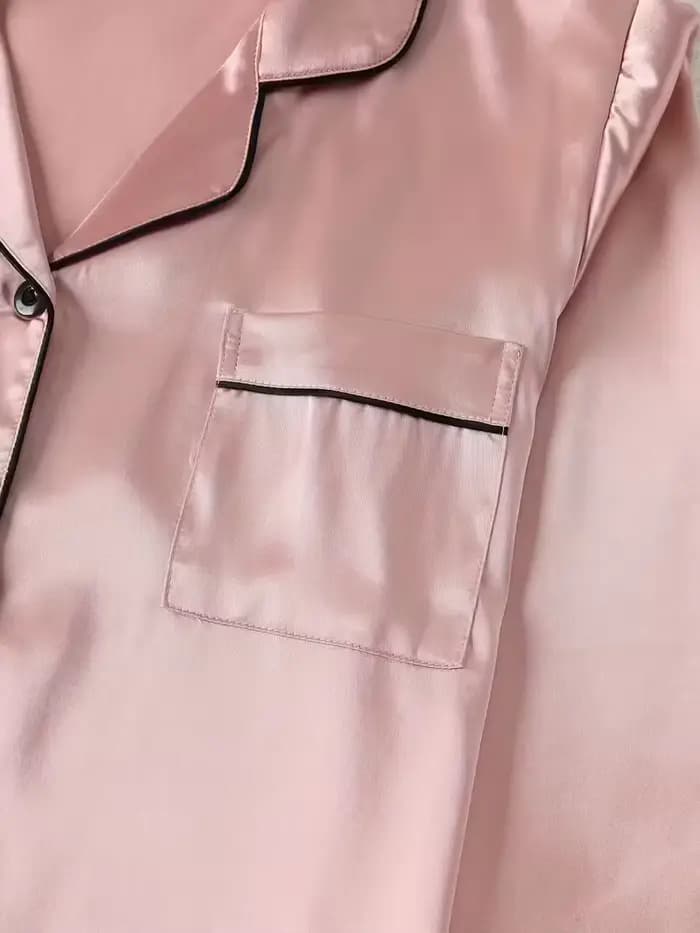 Ensemble pyjama en soie pour femmes