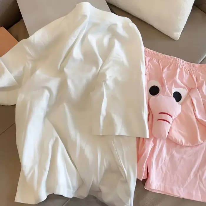 Pyjama fantaisie 3D avec oreilles d'éléphant et trompe