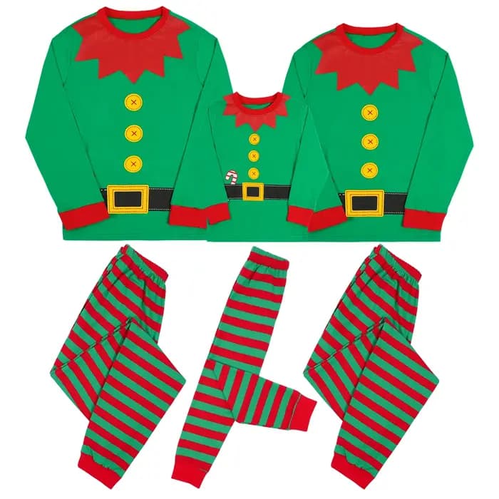 Pyjama de Noël assressentipour la famille, ensemble de vêtements de nuit de Noël pour adultes, vêtements de nuit elfe pour enfants garçons, vêtements de nuit du Nouvel An, pyjama de cerf, 2023