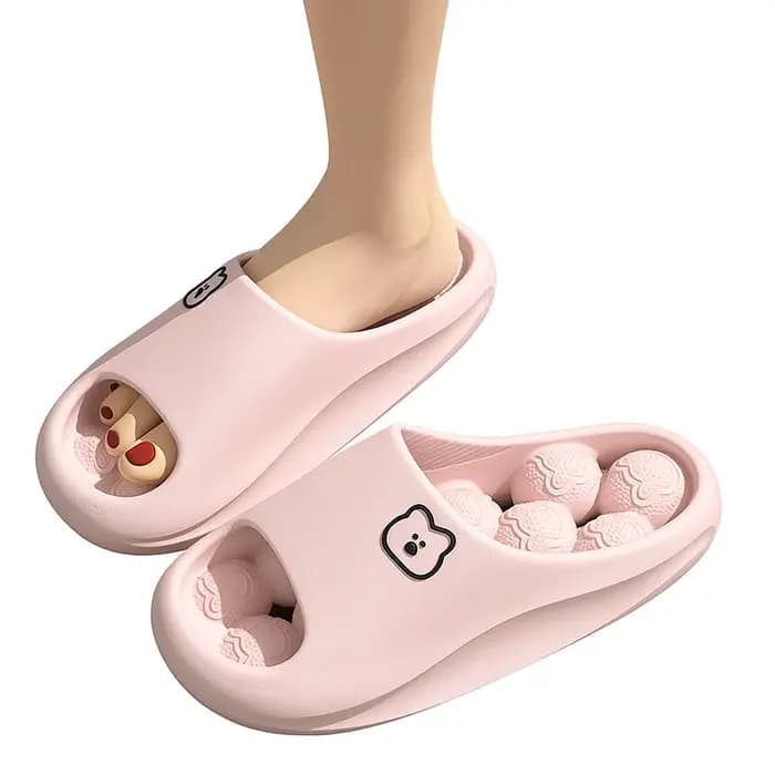 Poussant Eva Massage pantoufles de salle de bain pour femmes chaussures de salon diapositives de maison tongs d'intérieur pour hommes pantoufle de maison