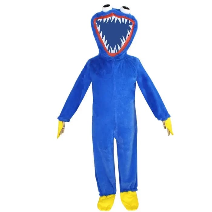 Costume de Jeu de Monstre à Bouche Bleue pour Halloween Combinaison Kigurumi en Peluche Cadeau de Noël pour Enfant Vente en Gros