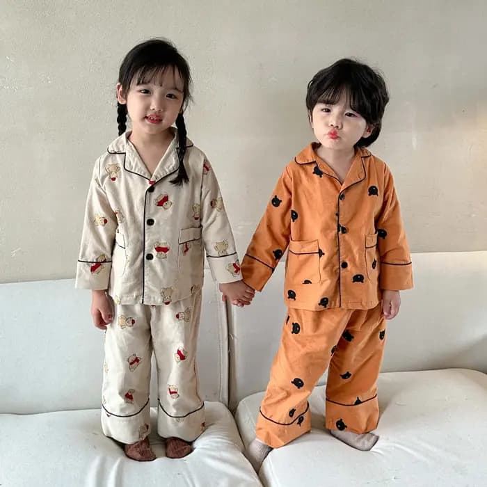 Ensemble de pyjama imprimé dessin animé pour enfants