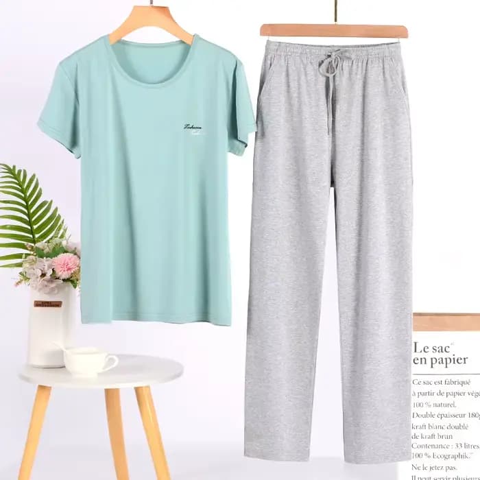 Ensemble de pyjama à manches courtes pour femmes
