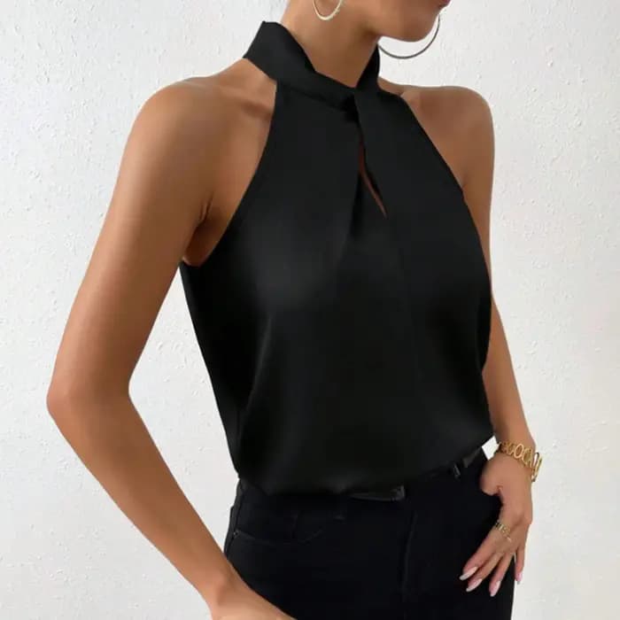 Débardeur en Satin lisse pour femmes