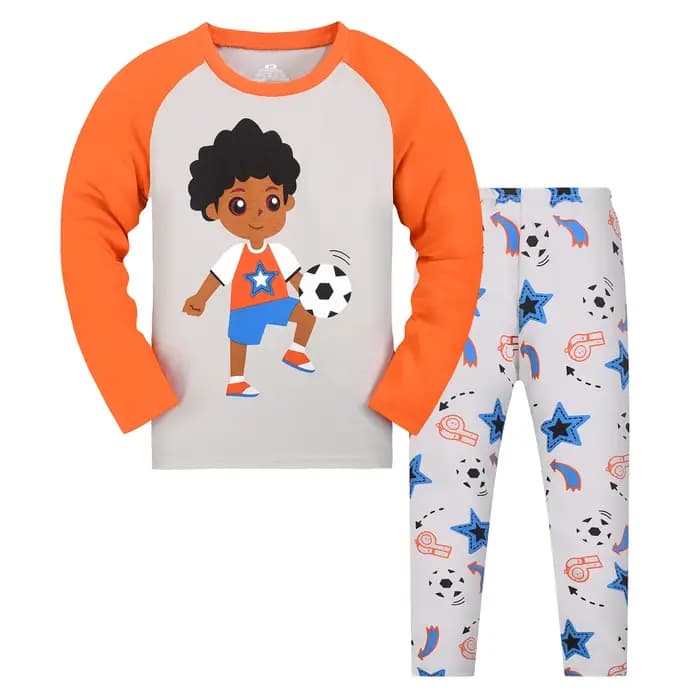 Pyjamas pour garçons, ensemble d'hiver à manches longues pour enfants