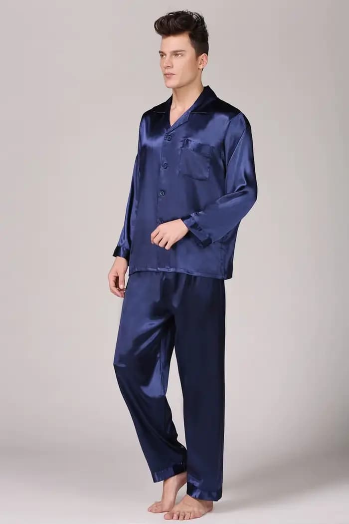 Ensemble pyjama en satin pour homme