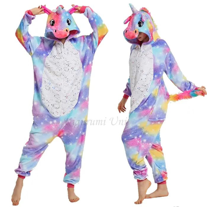 Animal Onesies Kigurumi licorne pyjamas ensemble femmes hiver
