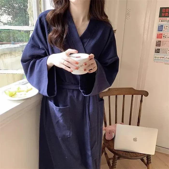 Robe de chambre luxueuse en tissu gaufré : Nouvelle