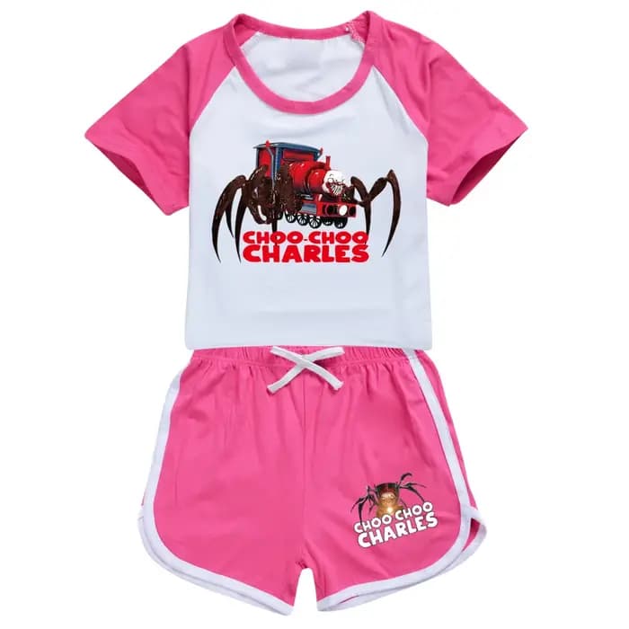 Choo Choo – pyjama d'été en coton à manches courtes pour garçon et fille