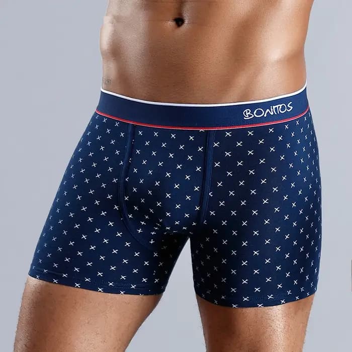 Boxers imprimés en coton pour sous-vêtements pour hommes, caleçons et caleçons Sexy pour hommes, gra