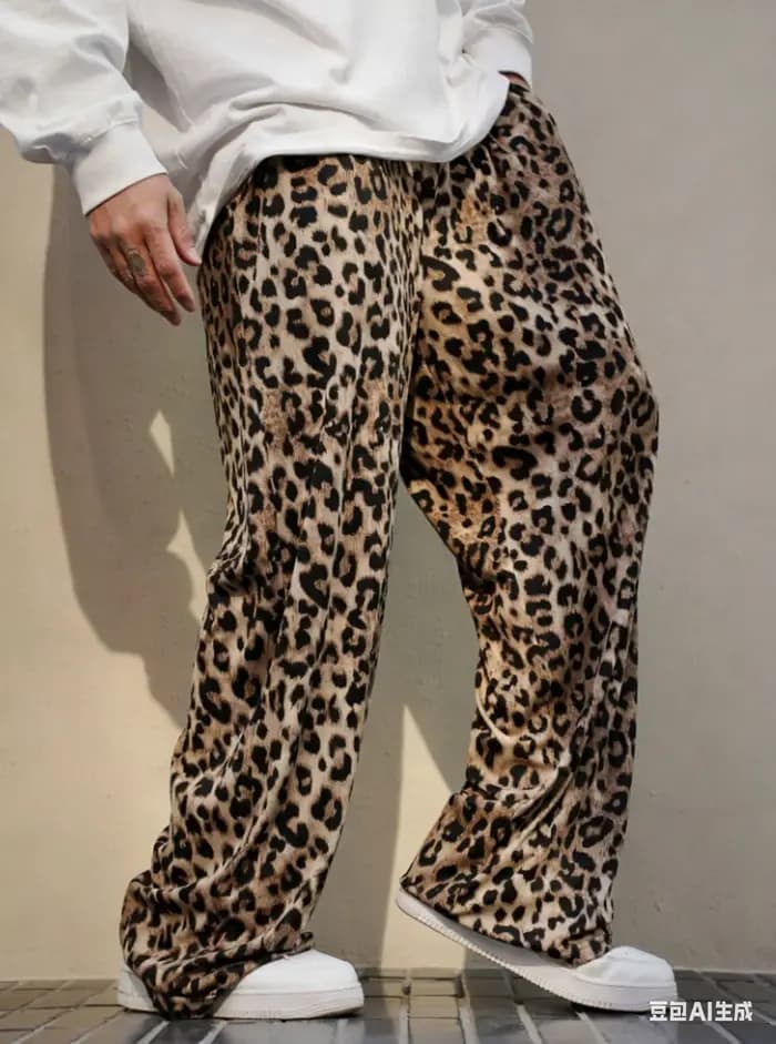 Nouveau Pantalon de Pyjama Classique 3D Automne 2026 pour Hommes, Imprimé Léopard, Décontracté Quoti