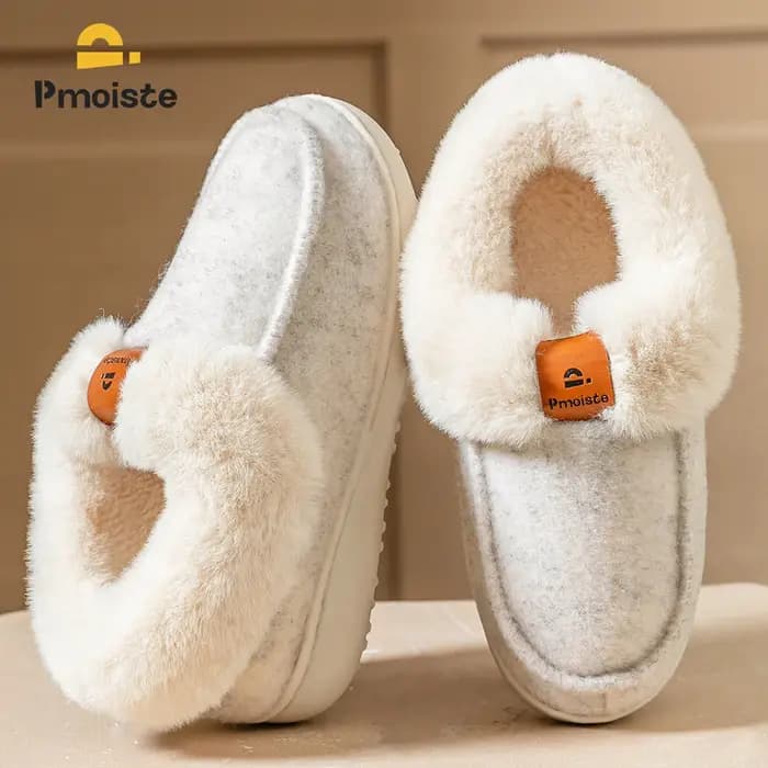 Pantoufles à plateforme pour femmes, chaussures compensées en mousse à mémoire de forme TPR, semelle