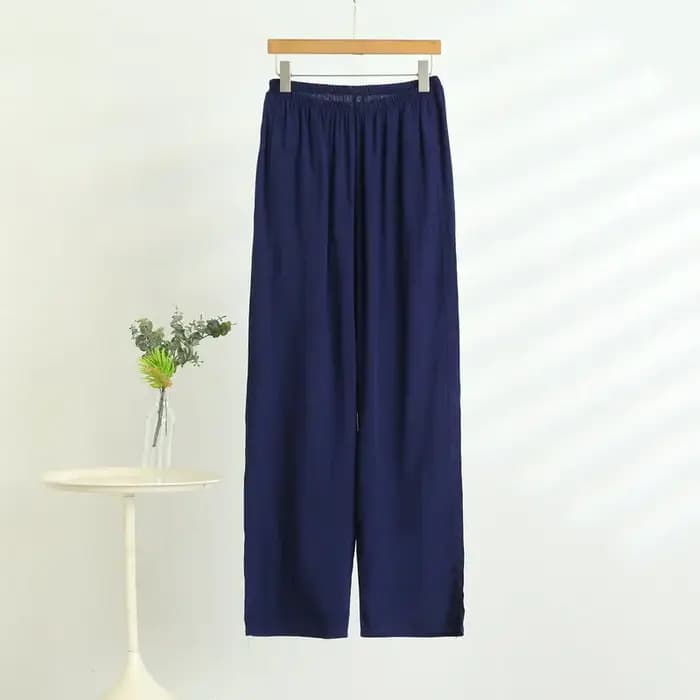 Grande taille pyjama pantalon pour hommes décontracté coton vêtements de nuit