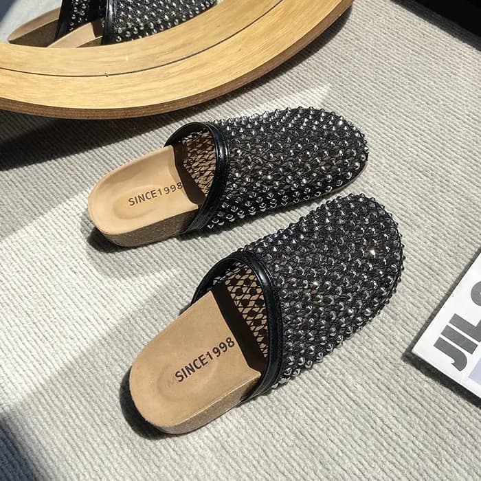Femmes pantoufles été 2025 nouvelle marque de luxe