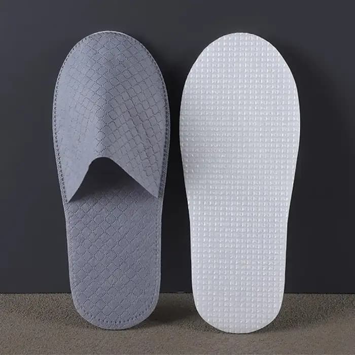 10 paires de pantoufles jetables pour femmes et hommes, pantoufles de voyage, chaussures d'intérieur