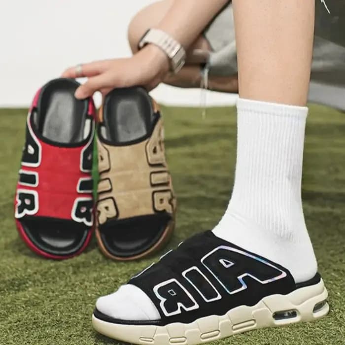 Chaussons pour hommes 2025 été nouvelles pantoufles décontractées mode coussin d'air