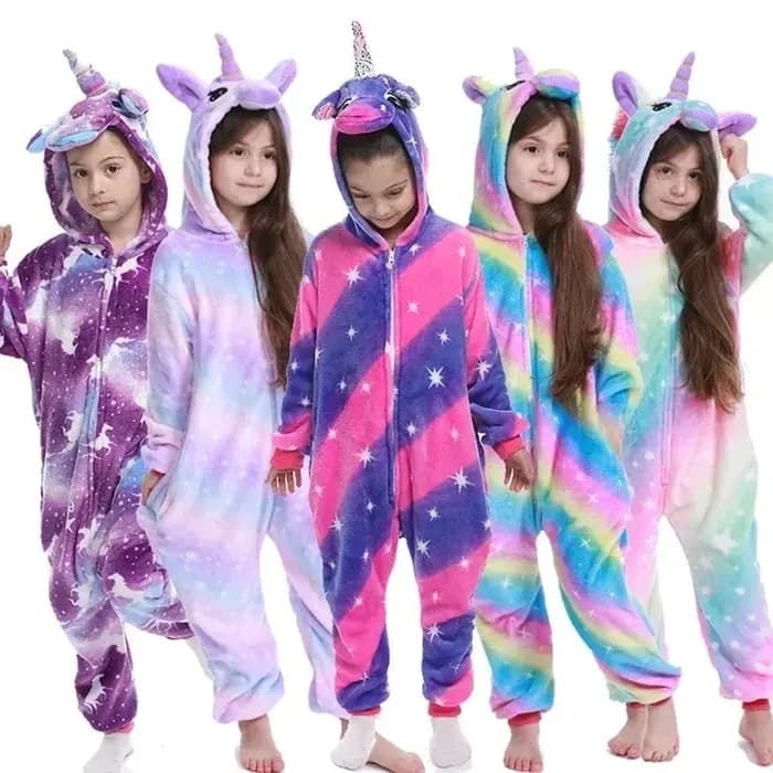 Licorne Kigurumi Onesies Pyjamas Animal Cosplay pour Enfants Chat