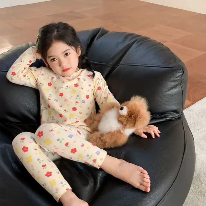 Ensemble de vêtements de maison pour enfants de 2 à 8 ans, pyjama en velours allemand à la mode, ens