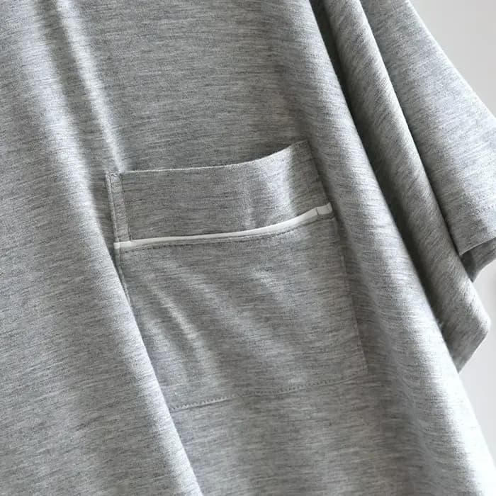 Chemise de nuit en modal avec poche pour homme