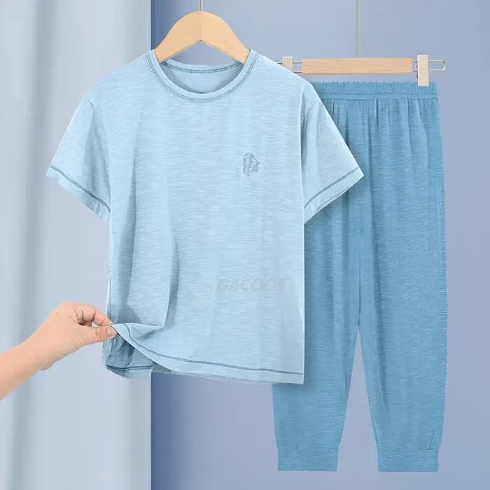 Gros Garçons Filles Ensembles de Pyjamas Coton Enfants Pyjamas Vêtements De Nuit D'été Pyjamas Enfan