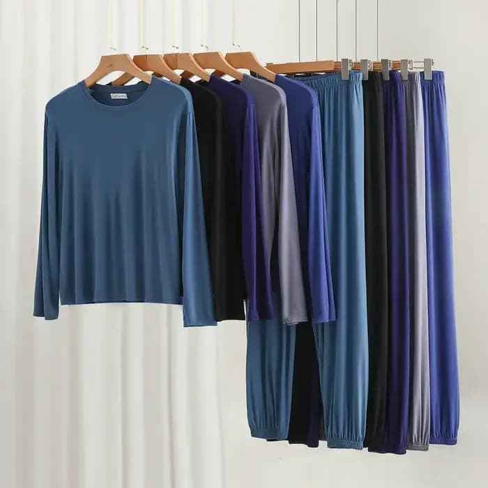Ensemble pyjama deux pièces en coton pour homme