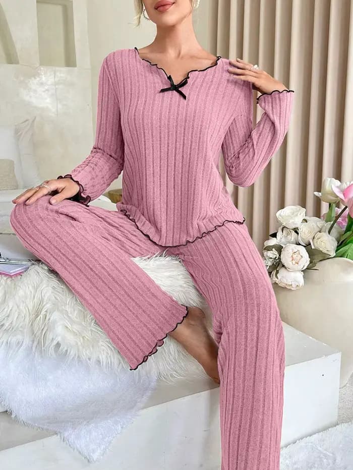 Pyjama en flanelle chaud pour femme