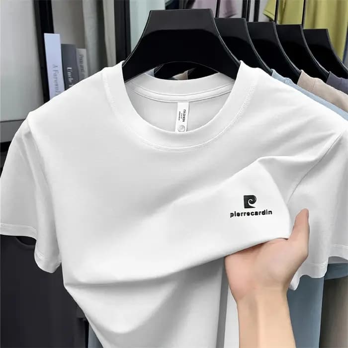 T-shirt Homme Haut de Gamme à Col Rond et Manches Courtes