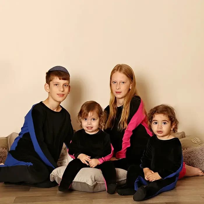 Chemise de nuit longue en velours pour filles