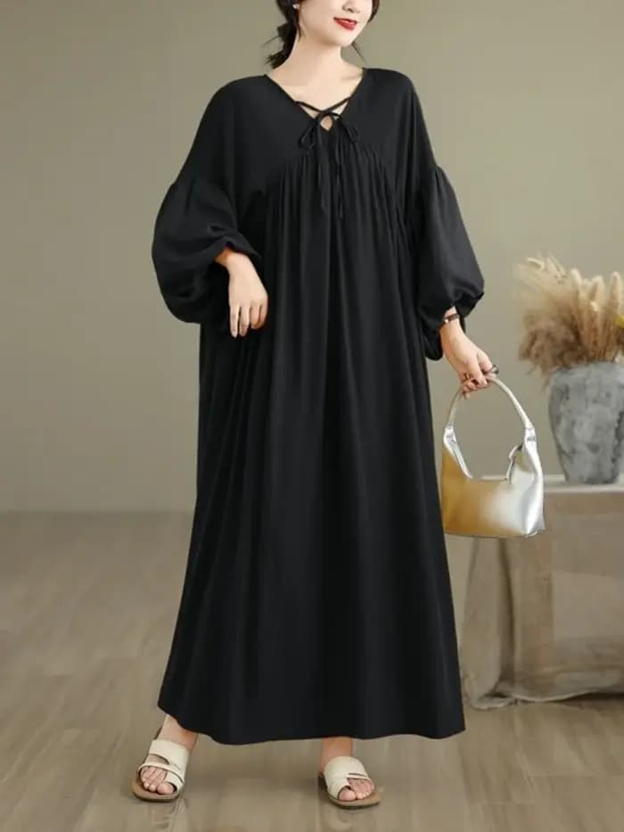 Manches longues surdimensionné en mousseline de soie vintage nouveau dans les robes pour les femmes