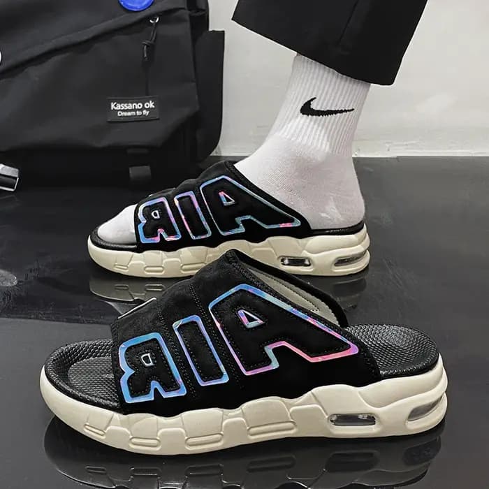 Chaussons pour hommes coussin d'air conception sandales été nouveau PVC doux antidérapant