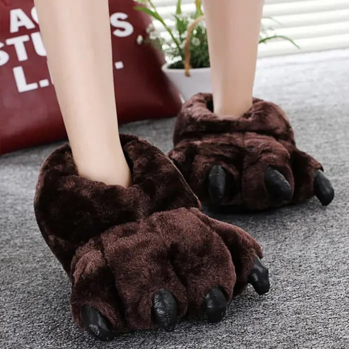 Pantoufles de patte unisexes avec griffes pour chaussures dames