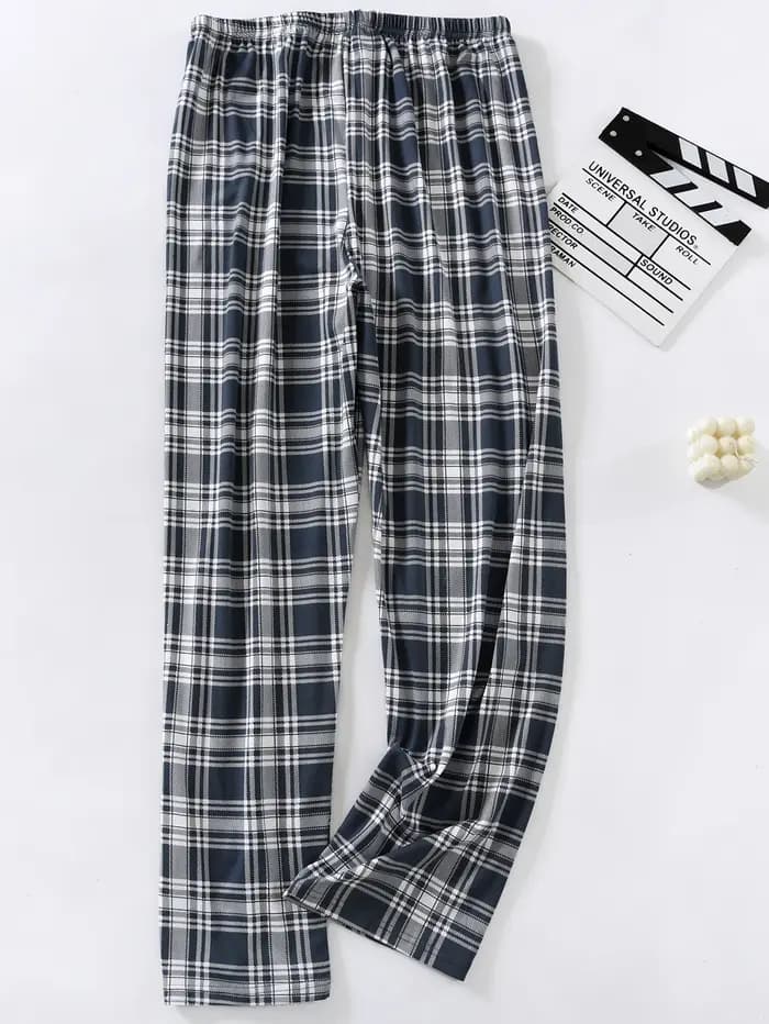Pantalon de pyjama fin décontracté pour hommes, ample et polyvalent, pantalon long pour la maison du