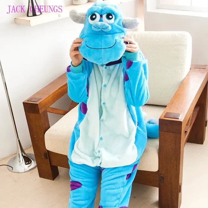 Monster Sulley Sullivan adulte Kigurumi Onesies pyjamas dessin animé Animal Costume unisexe Halloween