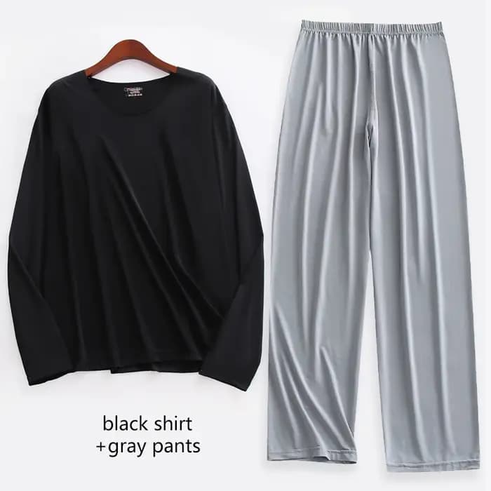 Pyjama en soie glacée pour hommes