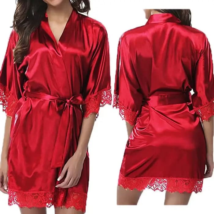 1 pièce sous-vêtements pour femmes Robe brillante pyjama glace soie grande taille chemise de nuit Ho
